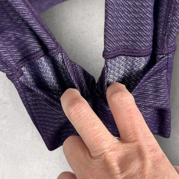 Lululemon Precision Jacket Purple Womens Size 4 Asymmetric Zip Athletic Coat Run - Picture 12 of 15